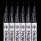PINTAR Premium Acrylic Paint Pens - 1mm Fine Tip Pens For Rock Painting, Ceramic Glass, Wood, Paper, Fabric & Porcelain, Water Resistant Paint Set, Surface Pen, Craft Supplies, DIY Project (6 Black)